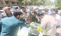 برپایی ایستگاه صلواتی به همت دانشجویان و کارکنان در دانشکده علوم قرآنی تهران