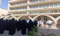 آیین اهتزاز پرچم مقدس جمهوری اسلامی ایران و طنین سرود ملی در دانشکده علوم قرآنی تهران 