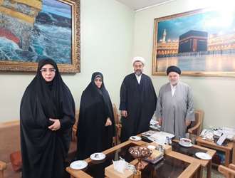 دیدار هیئت دانشکده علوم قرآنی تهران با آیت الله  سید جواد شهرستانی 