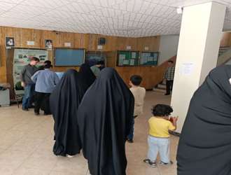برپایی ایستگاه صلواتی شهدای خدمت در دانشکده علوم قرآنی تهران